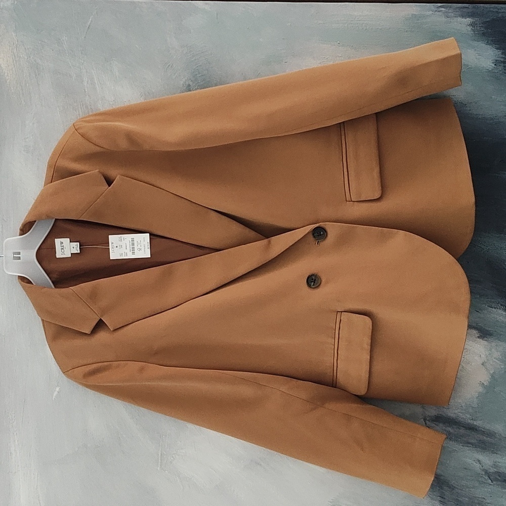 New JCREW Twill Double Breasted Blazer Size 4 - Picture 7 of 13